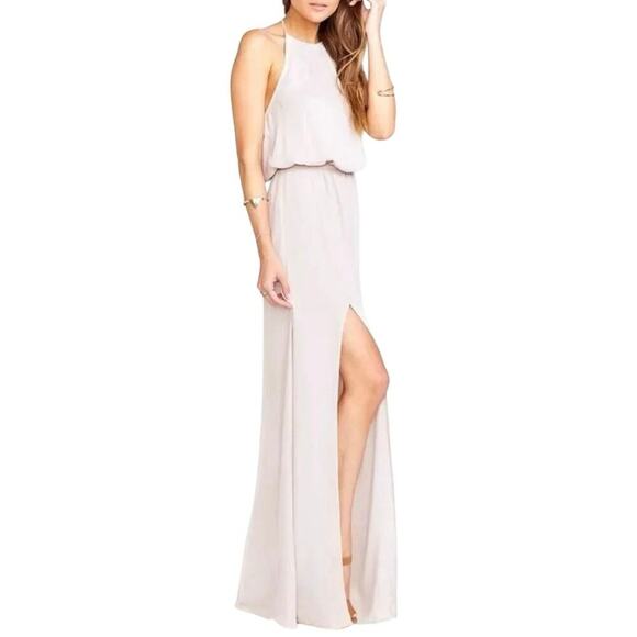 Show Me Your Mumu Heather Halter Dress in
Dusty Blush Size S New MSRP $168 - Picture 1 of 8